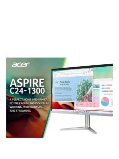 Acer C24-1300 All-in-One PC - 23.8in FHD, AMD Ryzen 3-7320U, 8GB RAM, 512GB SSD, with Optional Microsoft 365 Family (1 Year) -Household Appliances Store VNT3M SQ3 0000000004 BLACK SLa