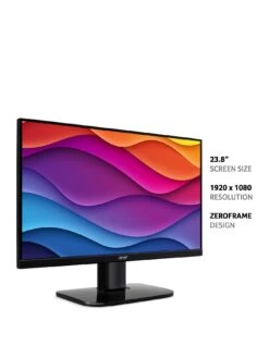 Acer KA242YHbi 24-inch Monitor - VA Panel, FHD, 4ms, 100Hz, FreeSync, HDMI, VGA 10 Acer KA242YHbi 24-inch Monitor - VA Panel, FHD, 4ms, 100Hz, FreeSync, HDMI, VGA -Household Appliances Store VNT4V SQ2 0000000004 BLACK SLb