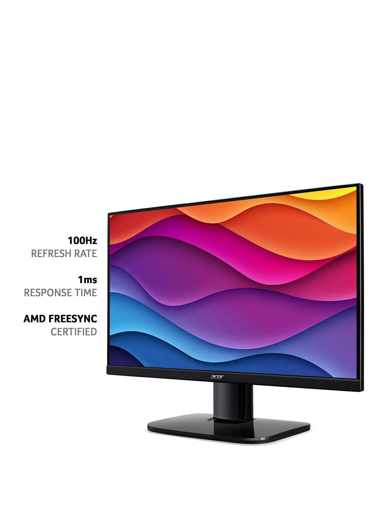 Acer KA242YHbi 24-inch Monitor - VA Panel, FHD, 4ms, 100Hz, FreeSync, HDMI, VGA 5 Acer KA242YHbi 24-inch Monitor - VA Panel, FHD, 4ms, 100Hz, FreeSync, HDMI, VGA - Image 3