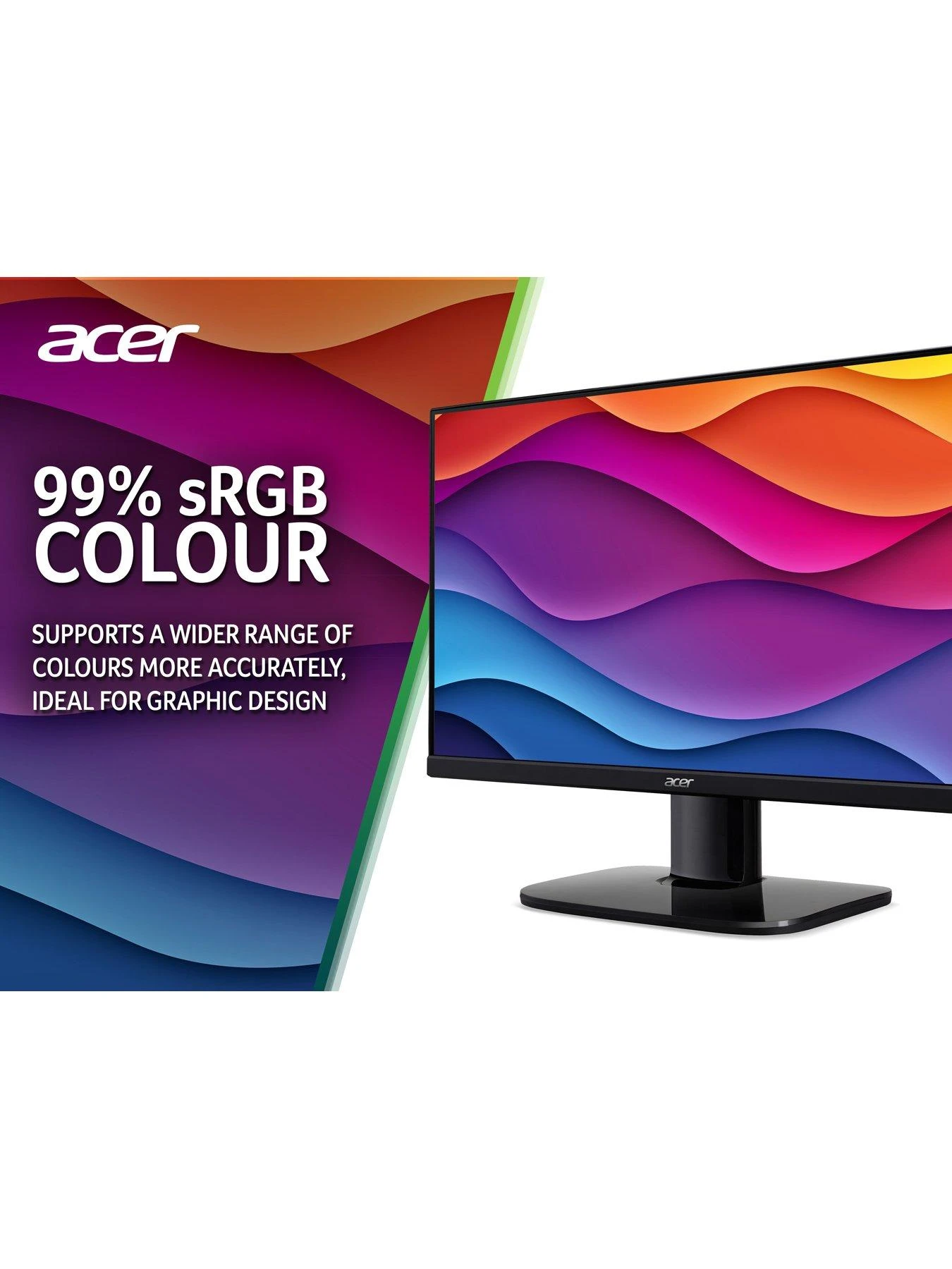 Acer KA222QE3bi 22-inch Monitor - IPS Panel, FHD, 4ms, 100Hz, FreeSync, HDMI, VGA 7 Acer KA222QE3bi 22-inch Monitor - IPS Panel, FHD, 4ms, 100Hz, FreeSync, HDMI, VGA - Image 5