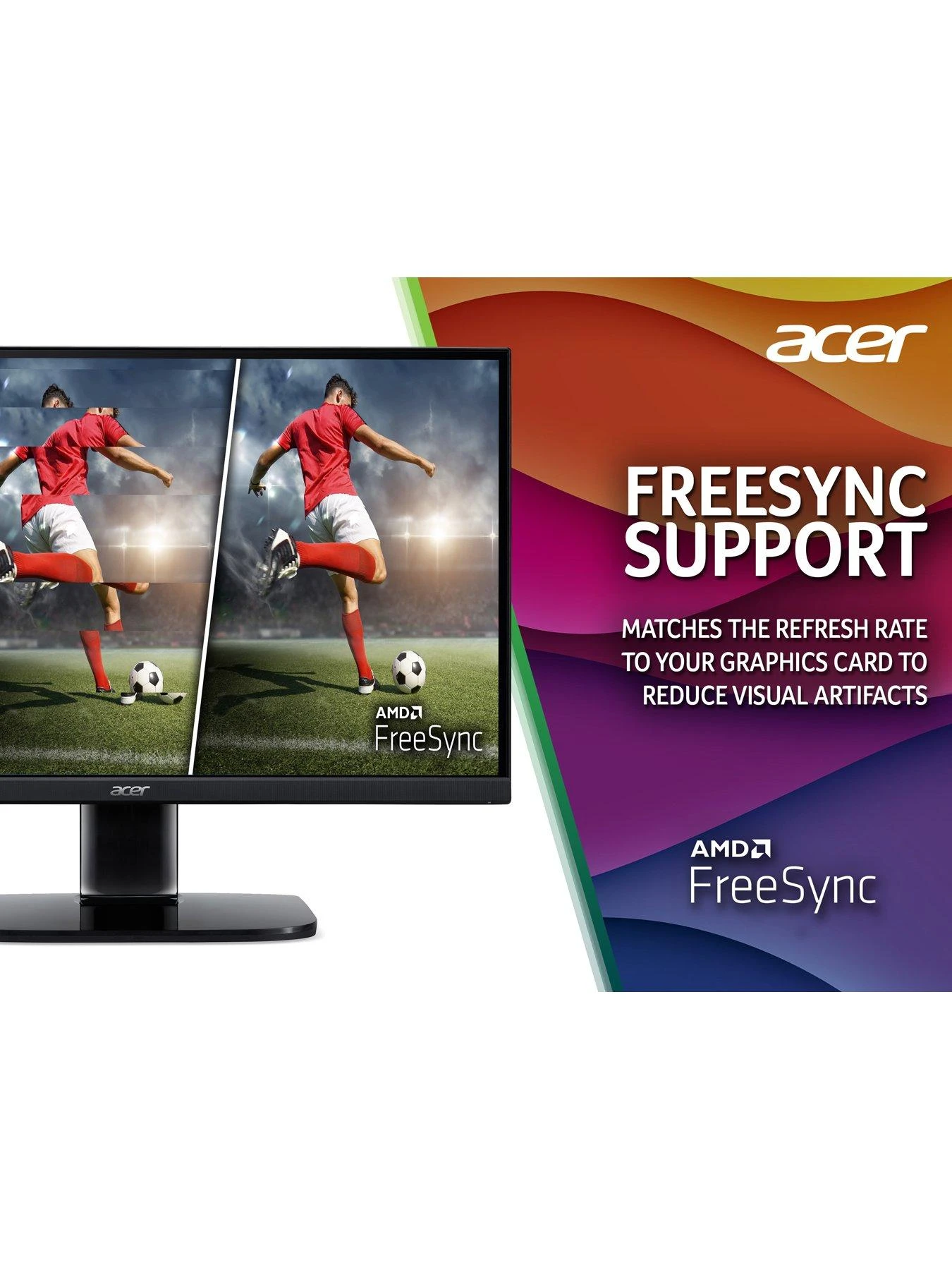 Acer KA222QE3bi 22-inch Monitor - IPS Panel, FHD, 4ms, 100Hz, FreeSync, HDMI, VGA 8 Acer KA222QE3bi 22-inch Monitor - IPS Panel, FHD, 4ms, 100Hz, FreeSync, HDMI, VGA - Image 6