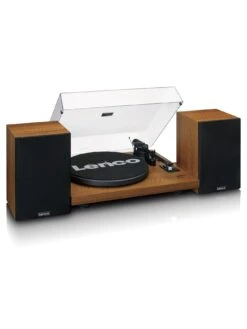 Lenco LS-480WD Turntable With Bluetooth And External Speakers - Wood -Household Appliances Store VORFN SQ4 0000000094 WOOD SLd