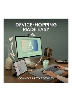 Logitech Pebble Keys 2 K380s, Multi-Device Bluetooth Wireless Keyboard, Slim And Portable - Graphite -Household Appliances Store VQ3D3 SQ3 0000000527 GRAPHITE SLa