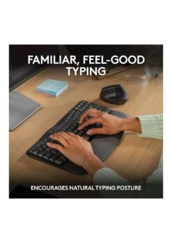 Logitech Wave Ergonomic Keys - Graphite -Household Appliances Store VQYFV SQ3 0000000527 GRAPHITE SLa